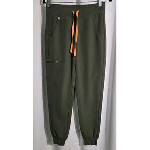 FIGS Zamora Women Technical Collection Scrub Jogger‎ Green Pants Size XS